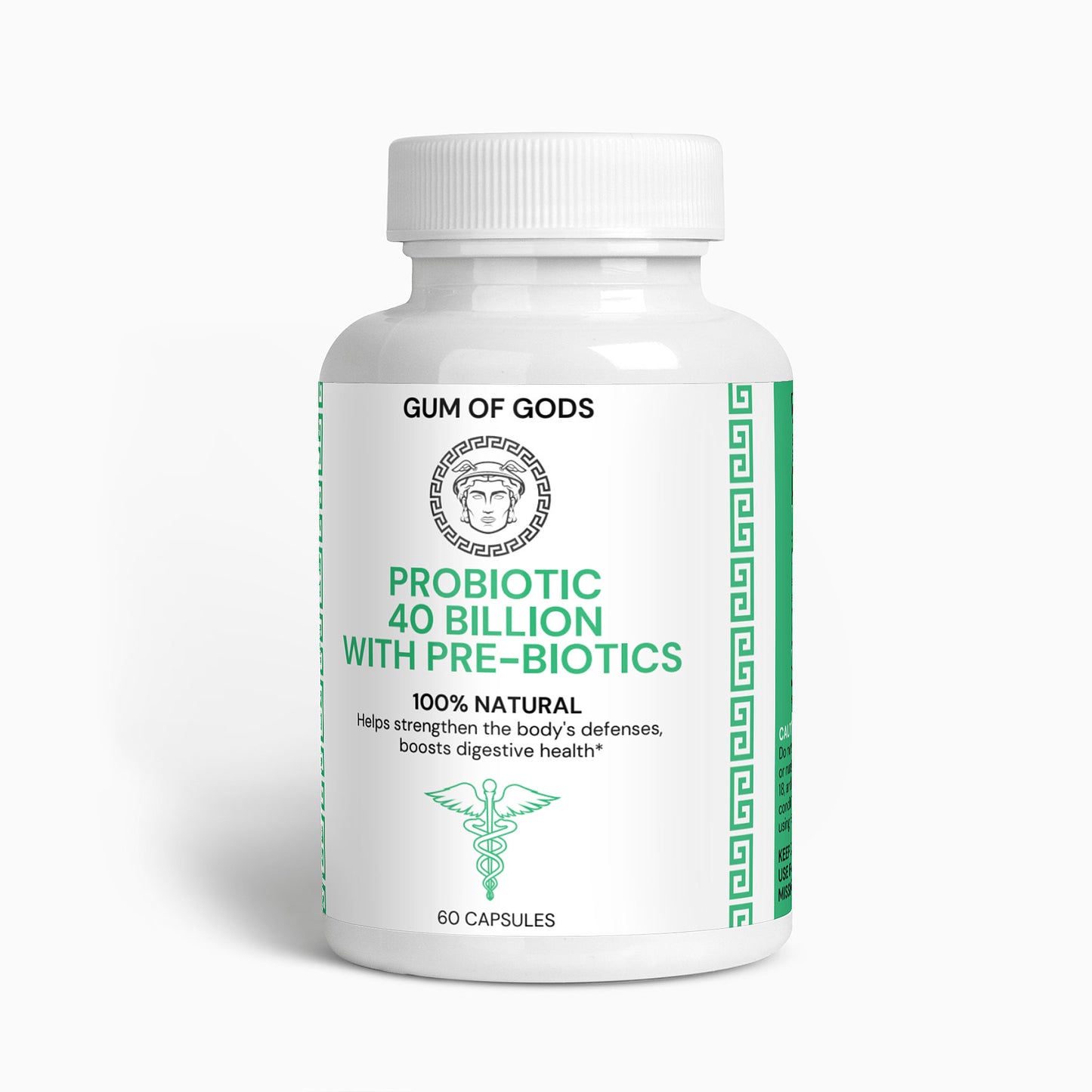 100% Natural Probiotic 40 Billion with Prebiotics