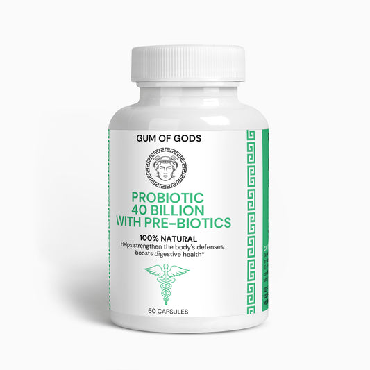 100% Natural Probiotic 40 Billion with Prebiotics