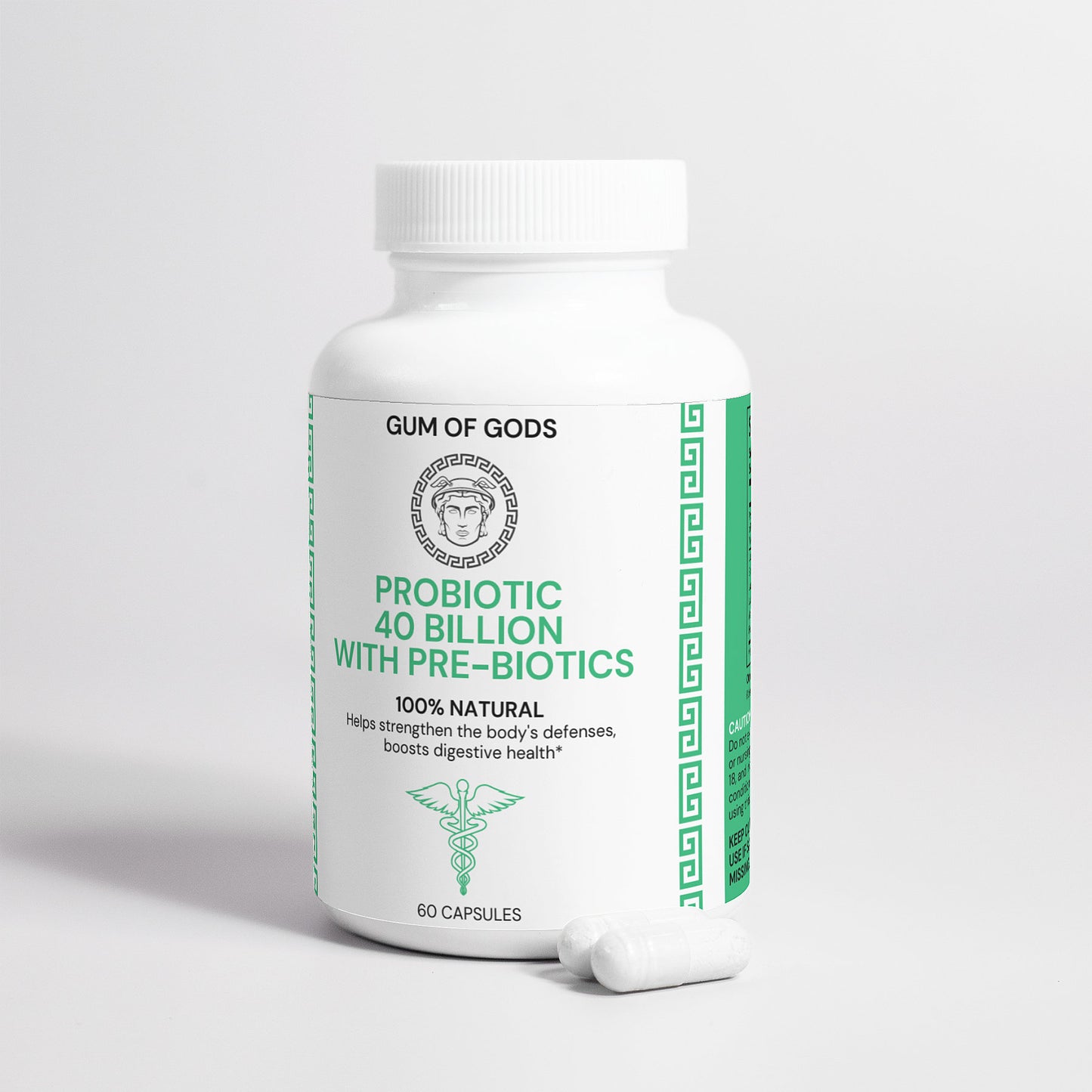 100% Natural Probiotic 40 Billion with Prebiotics