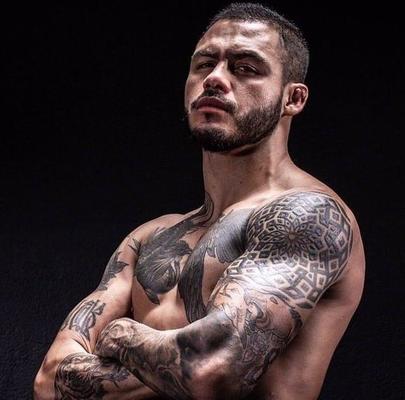 Portrait of UFC fighter Marco Beltrán.